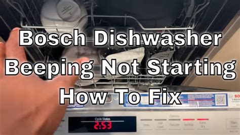 dishwasher beeps|dishwasher keeps beeping and stopping.